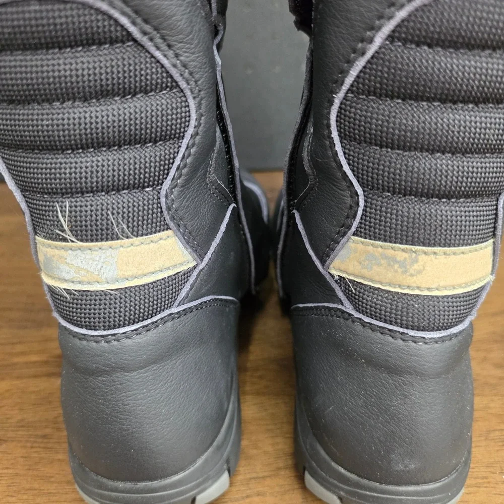 Sidi Touring Motorcycle Boots Mens 7.5 Black Leather Mesh Road